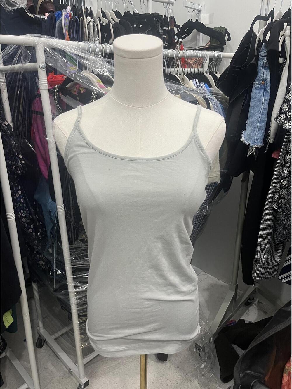 MUJI Stretch Jersey Knit Camisole Light Gray